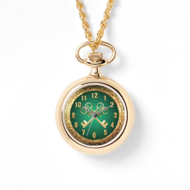 Relógio Símbolo Antigo ~ Muitos Significados ~ Chaves Cruz (Frente)