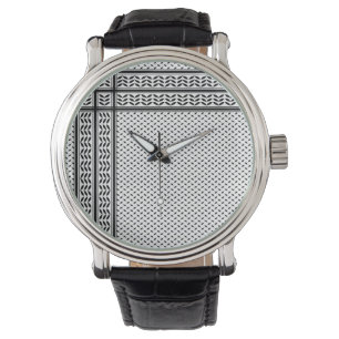 Relógio Símbolo Keffiyeh do Padrão de Resistência Palestin