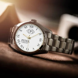 Relógio Simple classic look Monogram