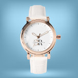 Relógio Simples Monograma Dourado Preto Moderno<br><div class="desc">Simples Monograma preto e Dourado projetado sobre fazer branco de fundo ele se destaca maravilhosamente. Facilmente personalizado como presente ou para uso pessoal.</div>