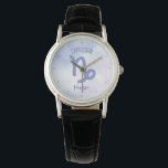 Relógio Sinal de Astrologia Personalizada de Capricórnio<br><div class="desc">Este bonito, personalizado e roxo e lavanda Capricórnio mostra seu sinal astrológico do Zodíaco em um belo brilho como as constelações. Personalize este bonito presente de relógio de pulso de símbolos astrologia com seu nome em lindos scripts cursivos para alguém que faz aniversário no final de dezembro ou no início...</div>