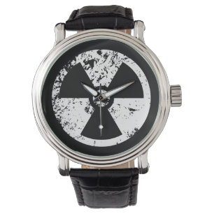 Relógio Sinal radioativo nuclear