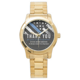 Relógio Sinalizador da Linha Azul do Aniversário da Políci