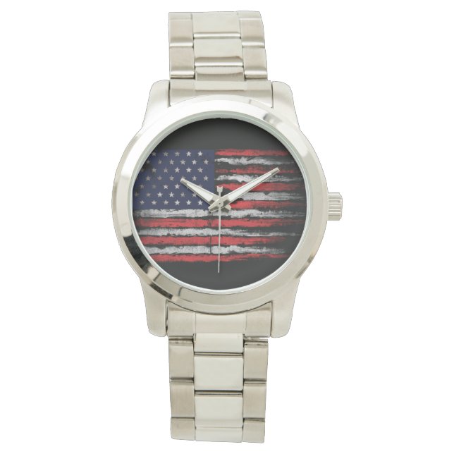Relógio Sinalizador Grunge U.S.A (Frente)