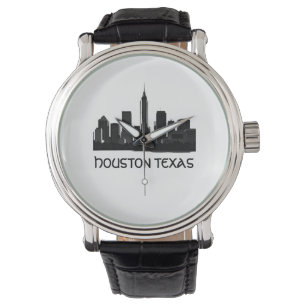 Relógio Skyline do Houston Texas Personalizado
