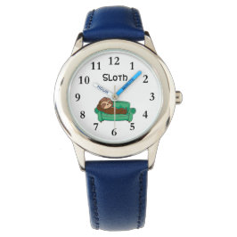 Relógio Sloth Sleeping with Name Boys Watch