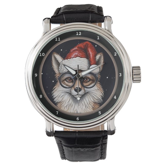 Relógio Smart Fox Christmas Hat Image (Frente)