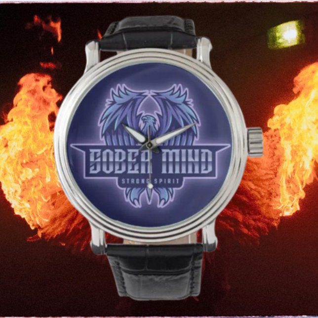 Relógio Sober Mind Strong Spirit (Criador carregado)