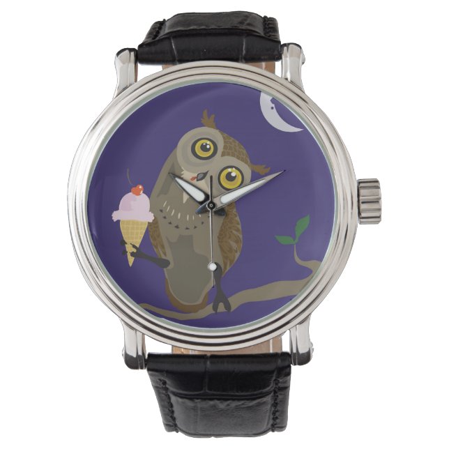 Relógio Sorvete Owl~relógio de pulso (Frente)