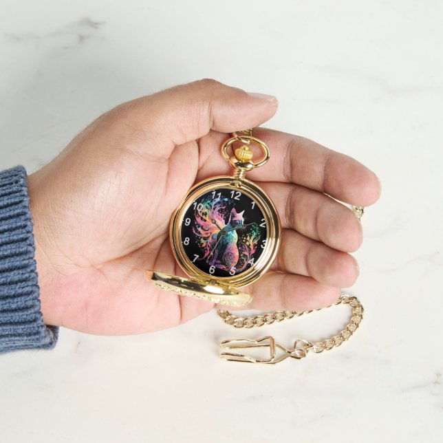 Relógio Spectral Holographical Cat: A Prism of Elegance (Mão)