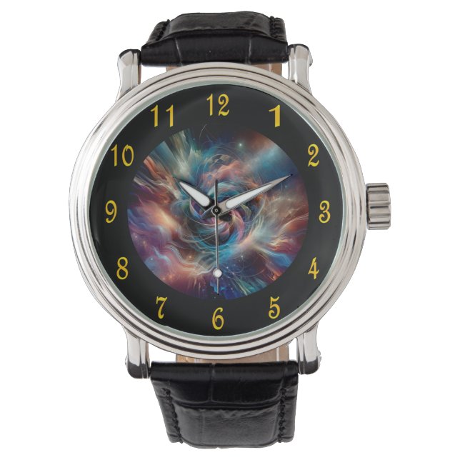 Relógio Spiral Fire Vortex ~ Time Portal ~Time Machine ~ (Frente)