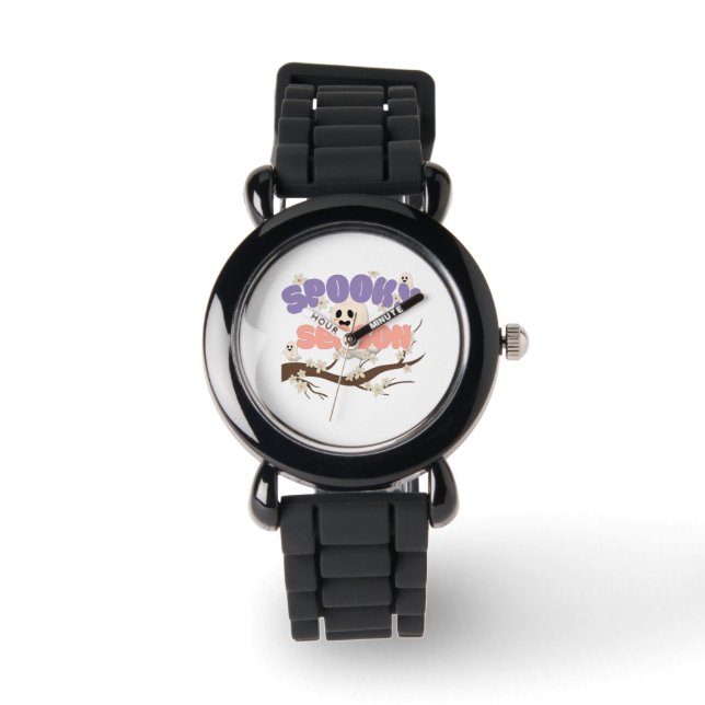 Relógio Spooky Season Kids Watch - Ghost Design (Frente)