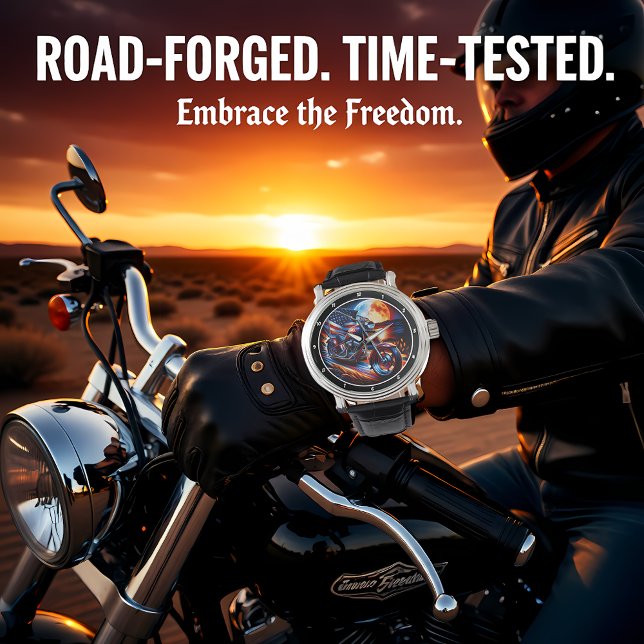 Relógio Sport Bike, American Moonlit Ride. (Criador carregado)