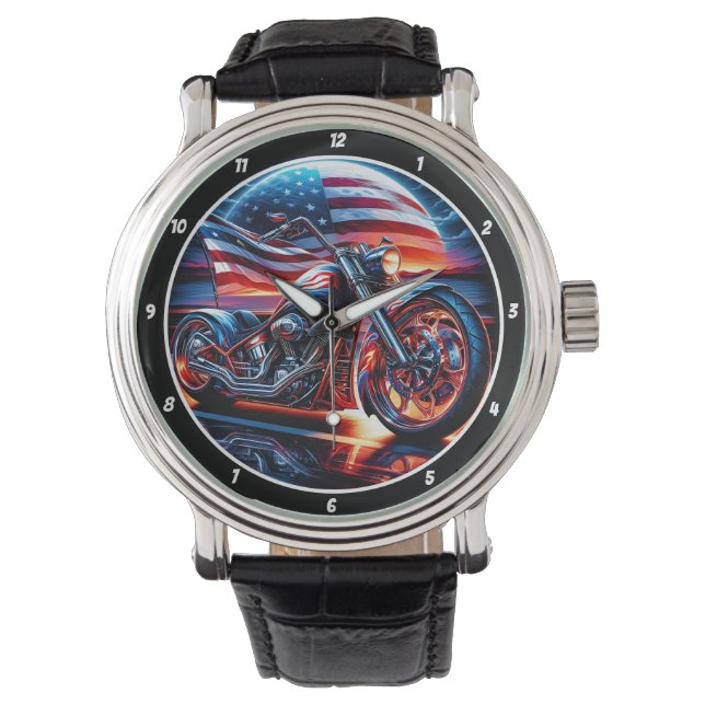 Relógio Sport Bike, American Sunset Watch. (Frente)