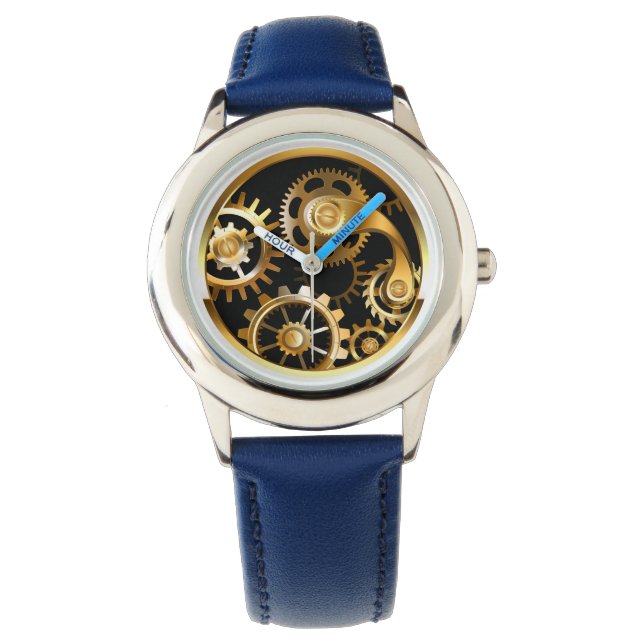 Relógio Steampunk com Dragonfly Mecânica (Frente)