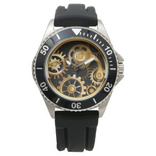 Relógio Steampunk com Dragonfly Mecânica