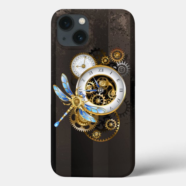 Relógio Steampunk com Dragonfly Mecânica (Verso)
