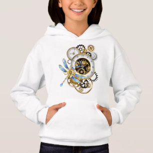 Relógio Steampunk com Libélula Mecânica