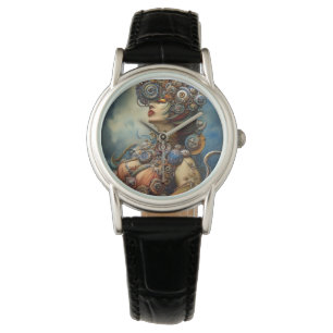 Relógio Steampunk Queen Art Watch