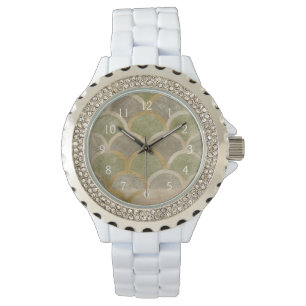 Relógio Stone Azulejo por Chariklia Zarris