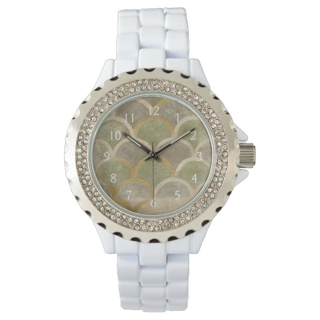 Relógio Stone Azulejo por Chariklia Zarris (Frente)