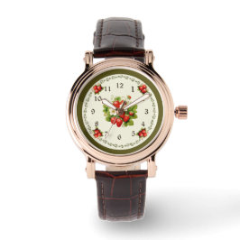 Relógio Strawberry Watch Loden Green Rosegold Cor