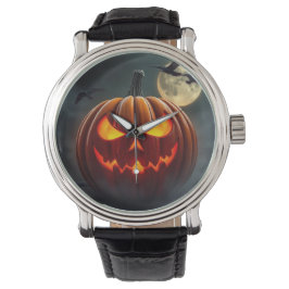 Relógio Stunning Glowing Pumpkin Watch for Halloween