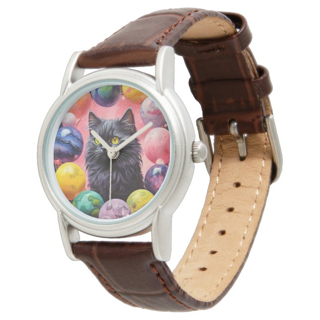 Relógio Stylish  cat watch for cat lovers (Angular)