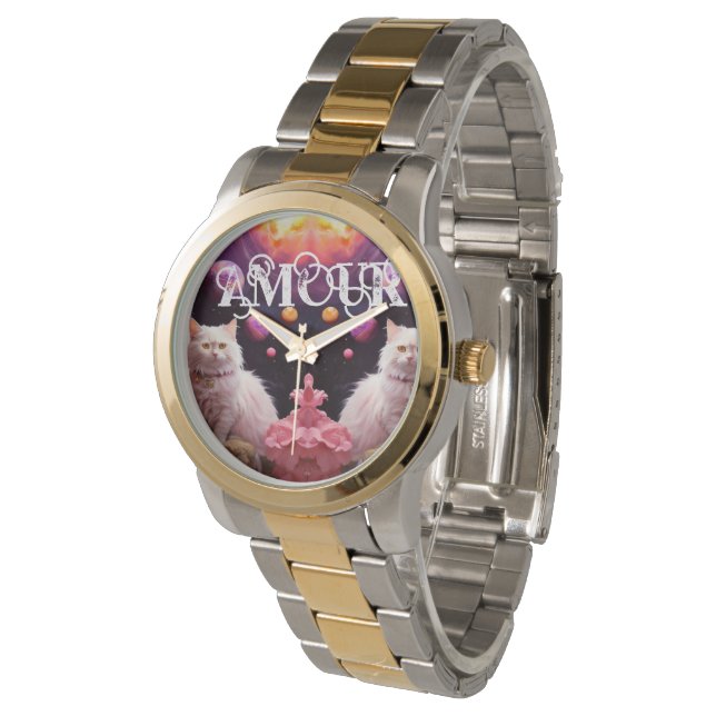 Relógio Stylish  cat watch for cat lovers (Angular)