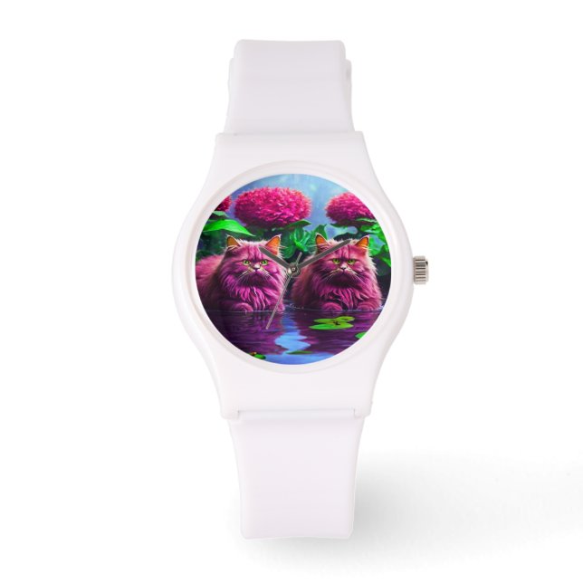 Relógio Stylish cat watch for cat lovers (Frente)