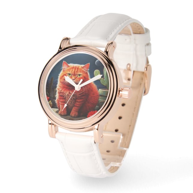 Relógio Stylish cat watch for cat's lovers (Ângulo)