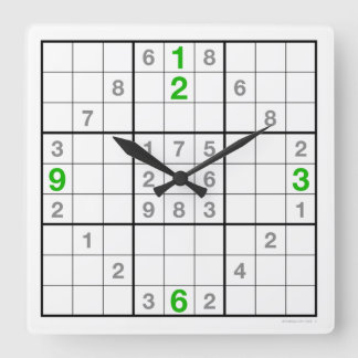 Relógio Sudoku com quebra-cabeça descarregável (ve