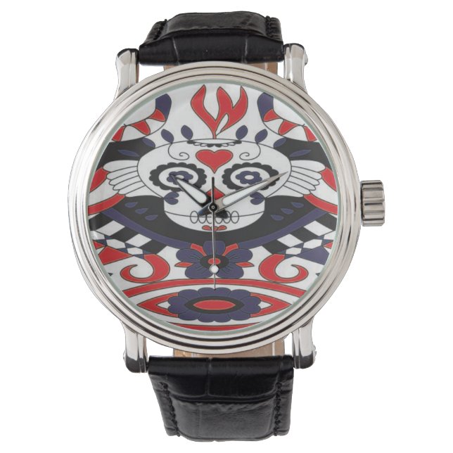 Relógio Sugar Skull eWatch (Frente)