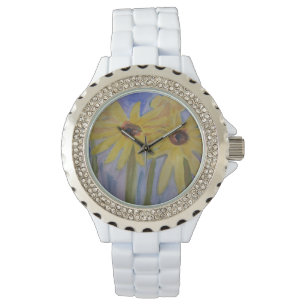 Relógio Summer Amarelo Sunflower Watch