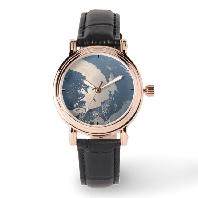 Relógio Sunglint Beams Do Lago Michigan (Frente)