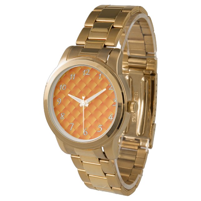 Relógio Sunny Orange Vintage Mens Watch (Angular)