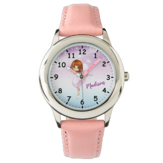 Relógio Super Ballerina Personalizada Kids Watch