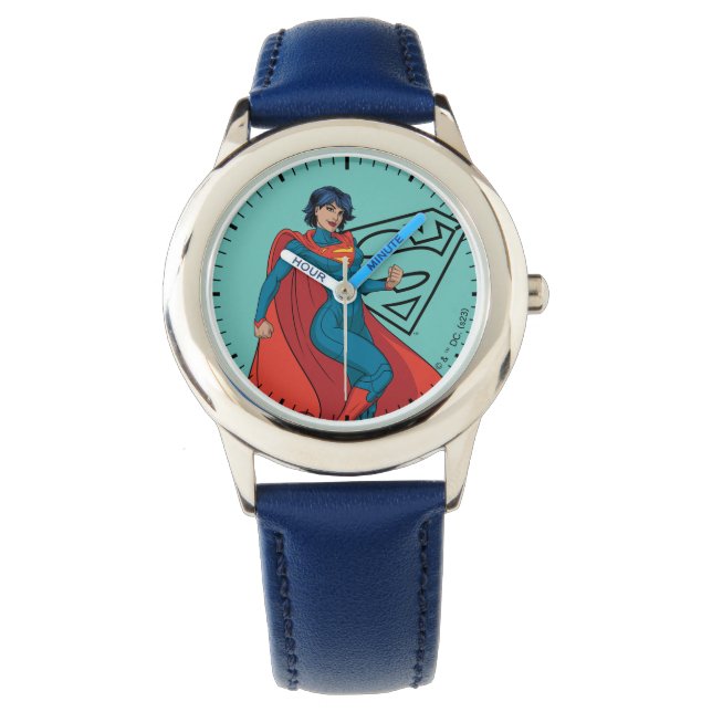 Relógio Supergirl Hovering in Blue Suit (Frente)