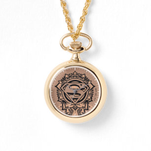 Relógio Supergirl Mandala Graphic