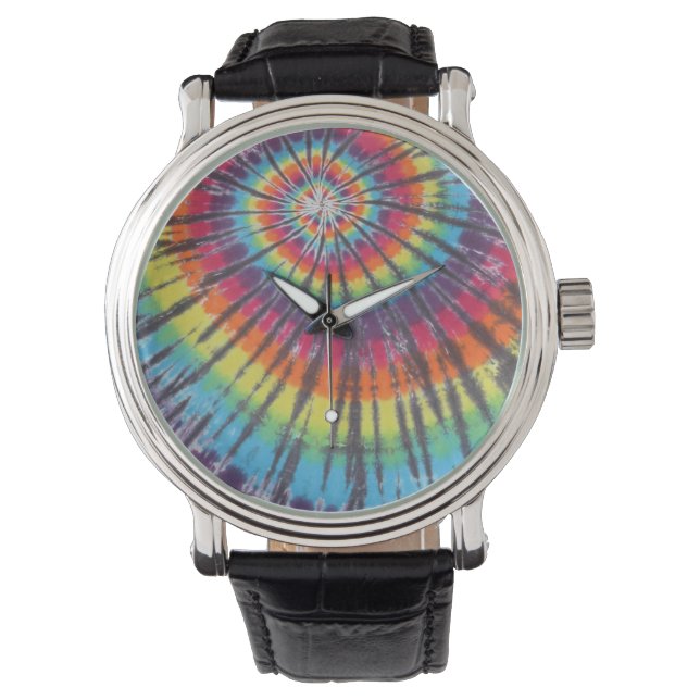 Relógio Swirl Tie Dye (Frente)