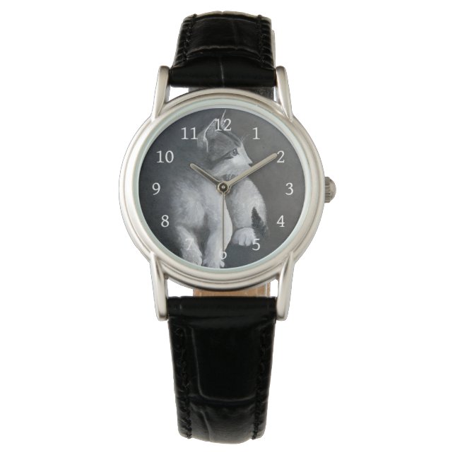 Relógio Tabby Kitten (Frente)