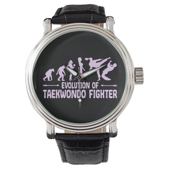 Relógio Taekwondo Martial Arts Evolution Pink for Female (Frente)