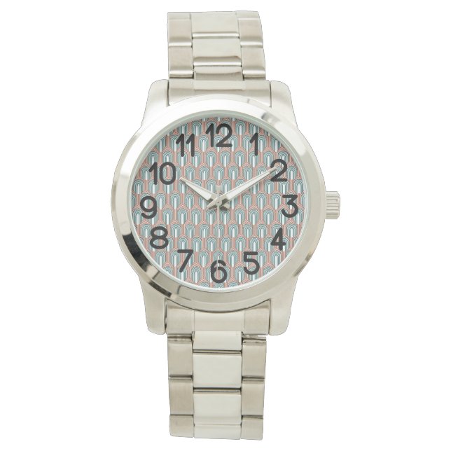 Relógio Teal e Cobre (Frente)