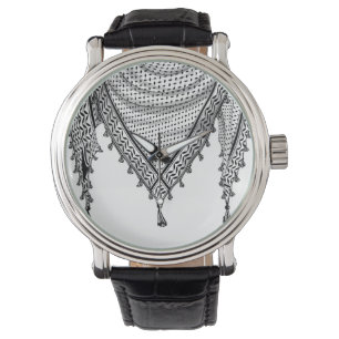 Relógio Tecido Tradicional do Keffiyeh Scarf Palestino