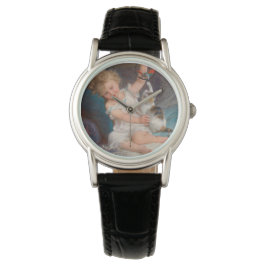 Relógio Tempo de Reprodução: Rapariga Brincando com seu Pe