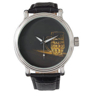 Relógio Tempo minimalista mínimo da cerveja