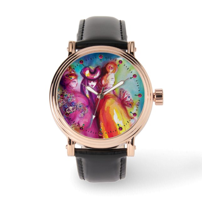 Relógio TERCEIRA MÁSCARA/Mascarada Veneza (Frente)