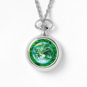 Relógio Terra Verde - consciência ecológica