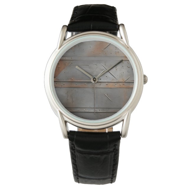 Relógio textura de metal por abstrato (Frente)