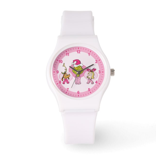 Relógio The Grinch Crew in Pink Valentine's Portrait (Frente)